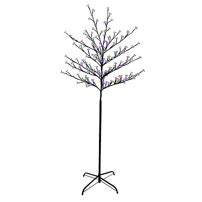 6ft. Multicolor LED Cherry Blossom Flower Artificial Tree
