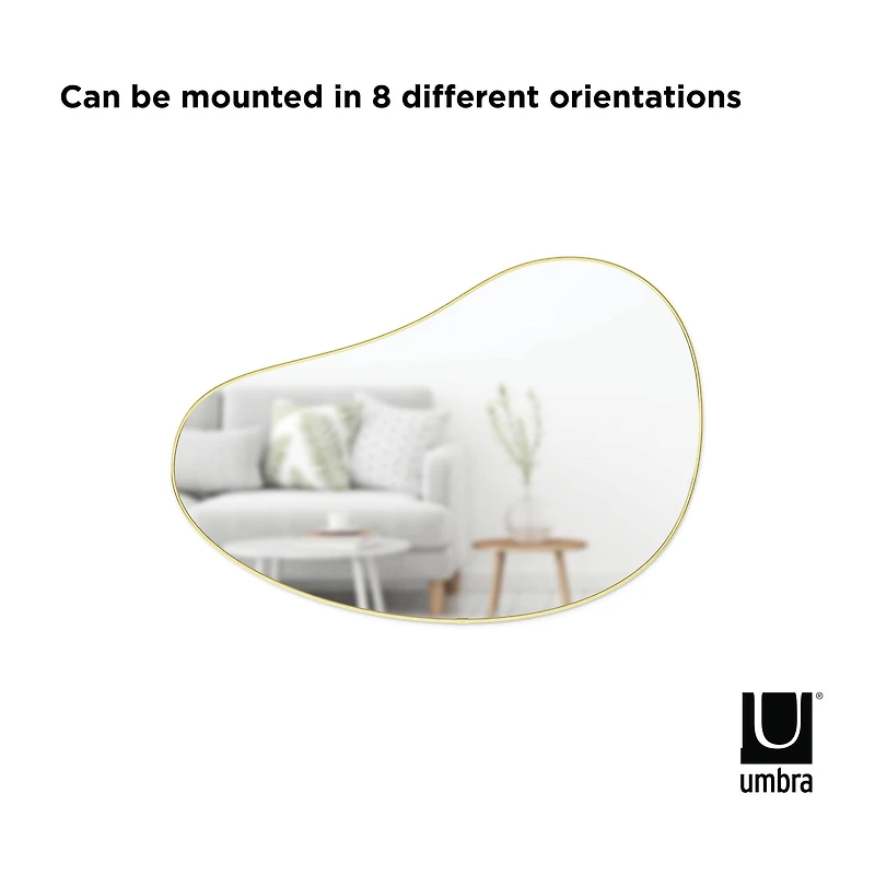 Umbra 36" Brass Hubba Pebble Mirror