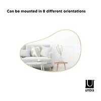 Umbra 36" Brass Hubba Pebble Mirror
