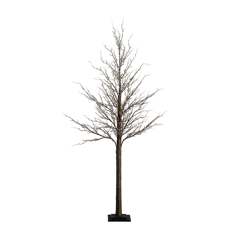6ft. Pre-Lit Artificial Christmas Twig Tree, Warm White LED Lights