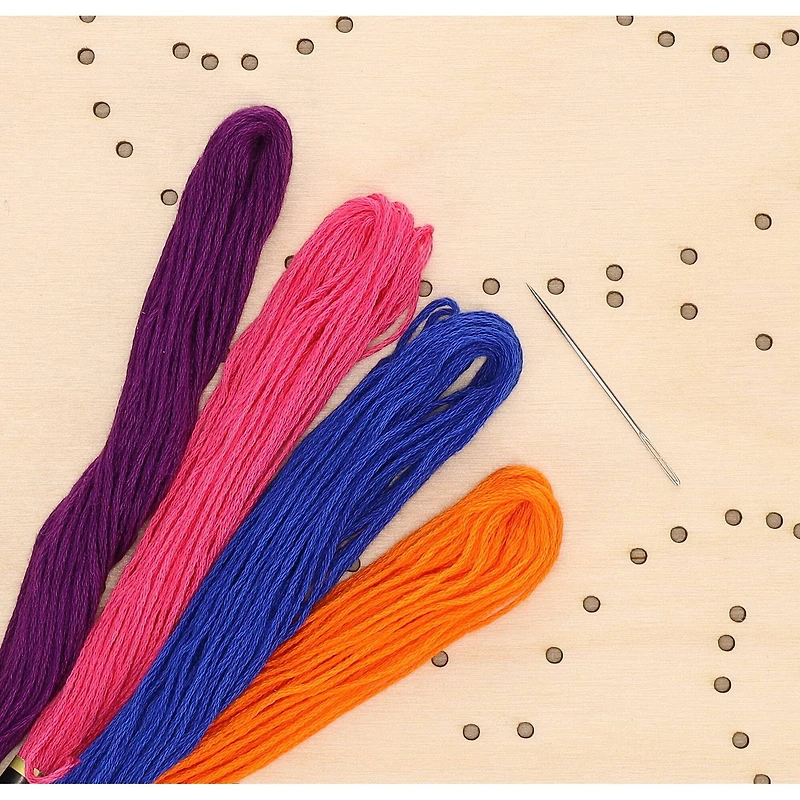 Leisure Arts® Intermediate Royal Jester Wood Stitched String Art Panel Kit