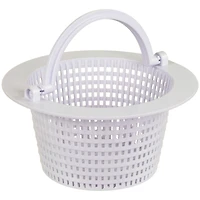 6.25" White Swimming Pool Skimmer Basket with Handle