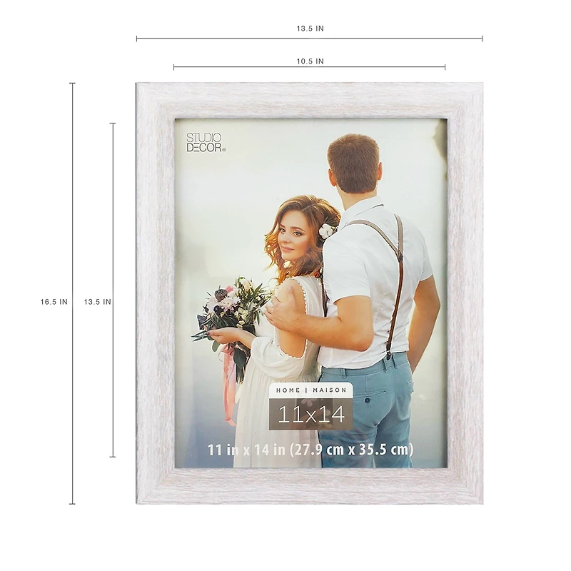 Home Distressed White Frame by Studio Décor