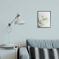 Stupell Industries White & Green Bright Natural Flower Photograph with Black Frame Wall Accent