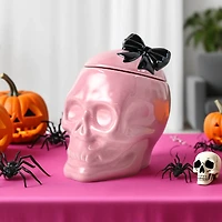 8" Pink Skeleton Ceramic Cookie Jar by Ashland®