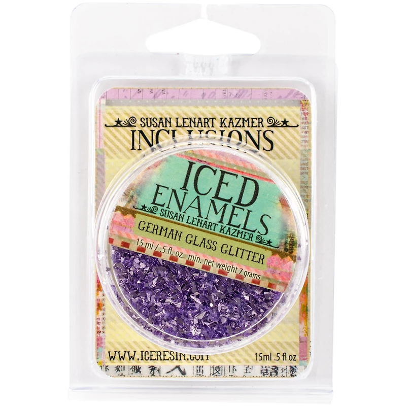 Iced Enamels German Glass Glitter 0.5oz.