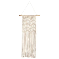 3ft. x 1.5ft. Boho Woven Macrame Wall Hanging Decor