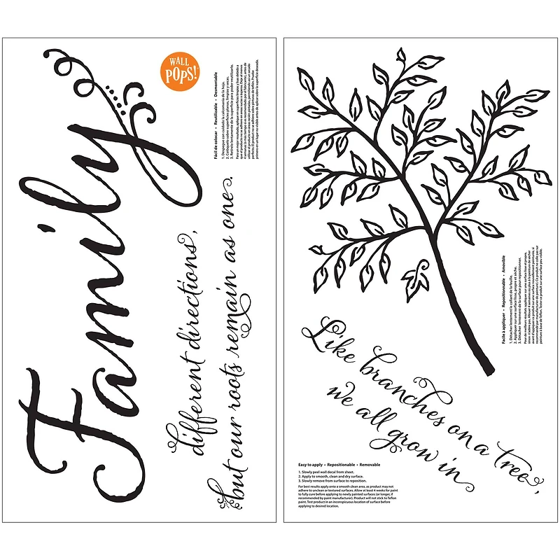 WallPops Family Tree Wall Quote