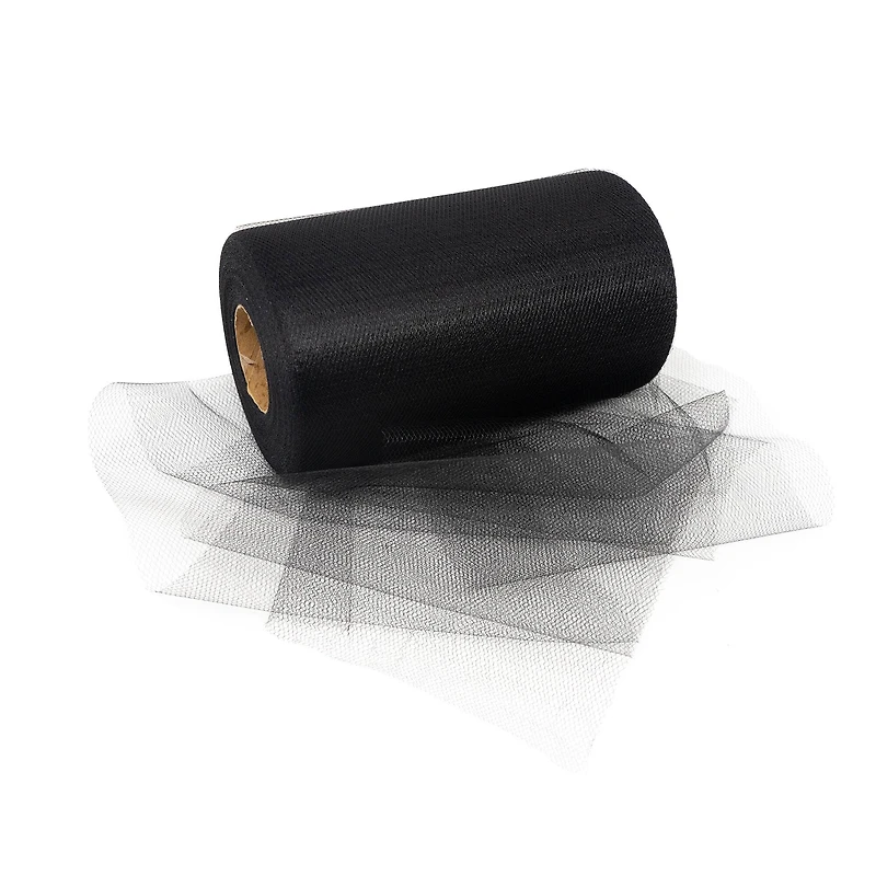 SINGER® Black Tulle Fabric Roll, 6" x 100yd.