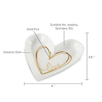Kate Aspen® Heart Shaped Trinket Dish, 2ct.