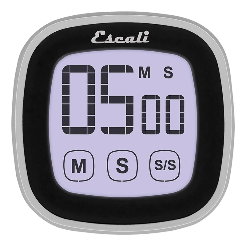 Escali Black Touch Screen Digital Timer