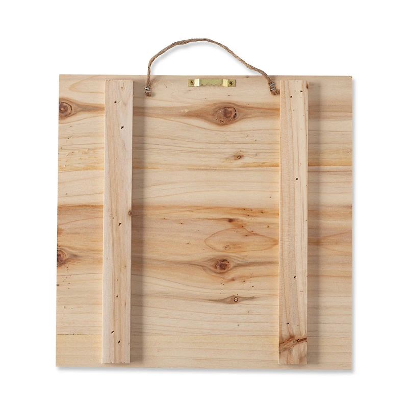 9 Packs: 2 ct. (18 total) 10" x 10" Natural Wood Square Plaques by Make Market®