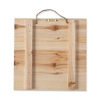 9 Packs: 2 ct. (18 total) 10" x 10" Natural Wood Square Plaques by Make Market®