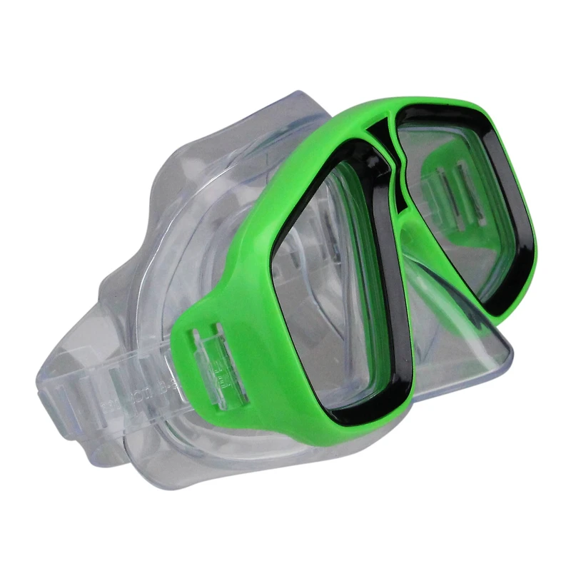 Swim Central 6.25" Lime Green Laguna Recreational Swim Mask with Nose Piece
