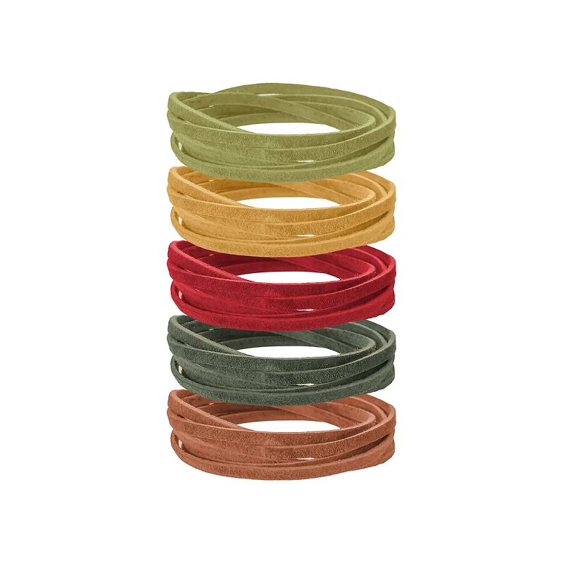 3.1mm x 5yd. Rustic Mix Suede Lace, 5ct. by Bead Landing™