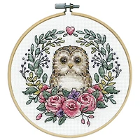 Design Works™ 8'' Round Owl Counted Cross Stitch Kit