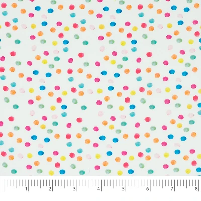 SINGER Rainbow Day Dot Cotton Fabric