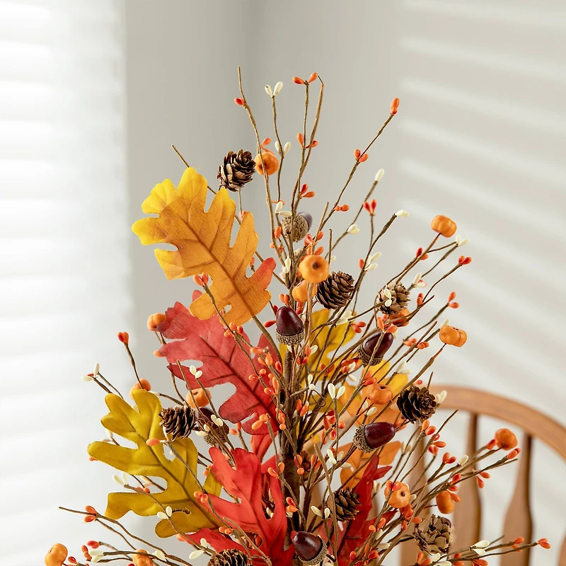20" GlitzHome® Harvest Tree Tabletop Décor