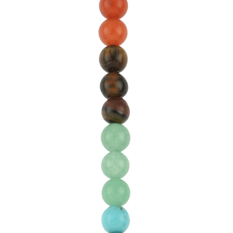 Rainbow Mixed Stone Round Beads, 7.5mm by Bead Landing™