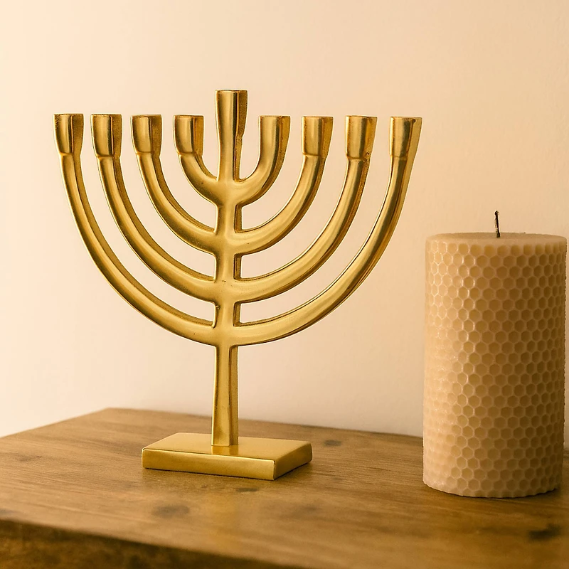 9" Gold Menorah by Ashland®