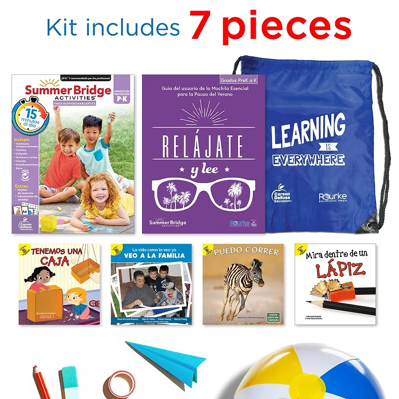 Summer Bridge Activities Summer Bridge Spanish Backpack for Grade PK-K