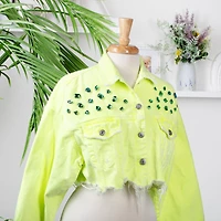 CousinDIY Silver Peridot AB Glass Sew-On Rhinestones, 32ct.