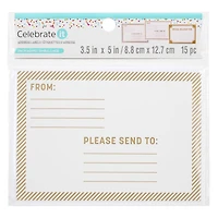 Kraft & White Address Labels by Celebrate It™