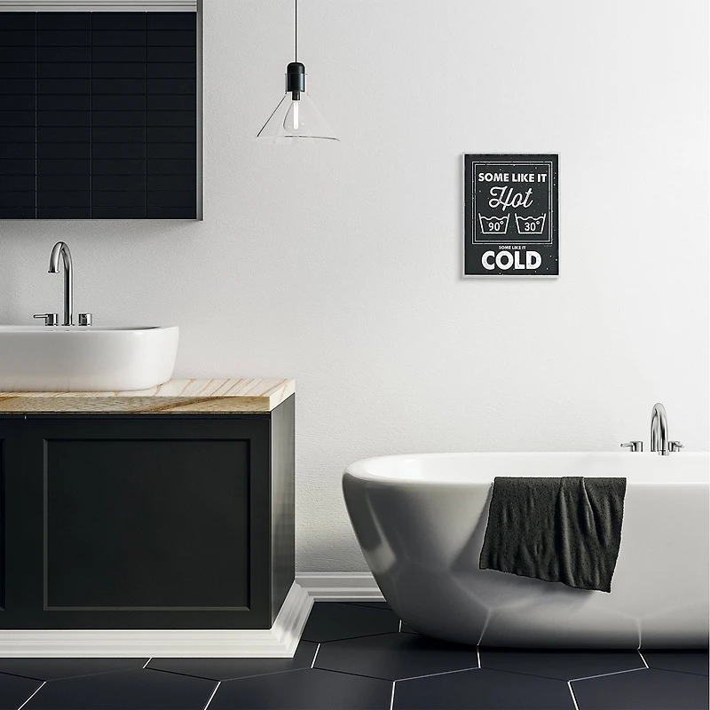 Stupell Industries Some Like It Hot Phrase Family Laundry Humor in Gray Frame Wall Art