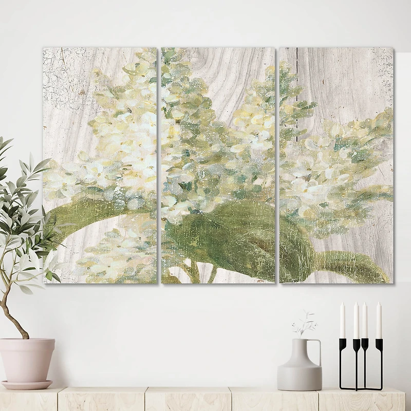 Designart - Goauche Green Flower II