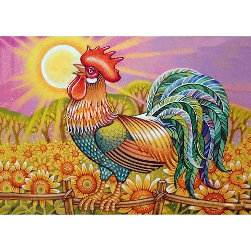 Wizardi Rooster Diamond Painting Kit