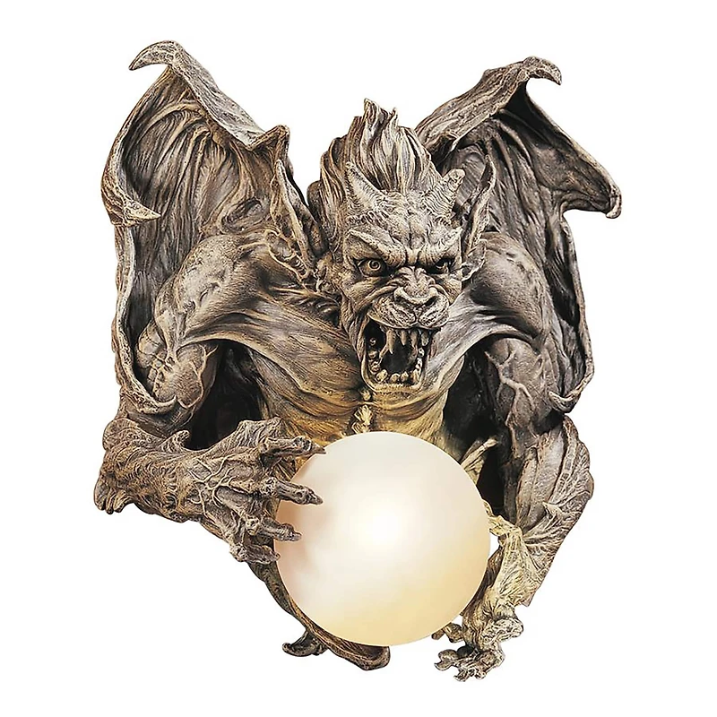 Design Toscano 17" Merciless the Gargoyle Lighted Wall Sculpture