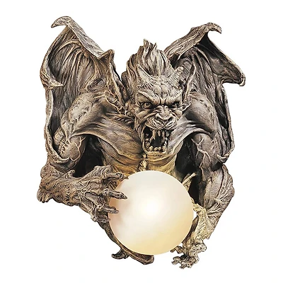 Design Toscano 17" Merciless the Gargoyle Lighted Wall Sculpture