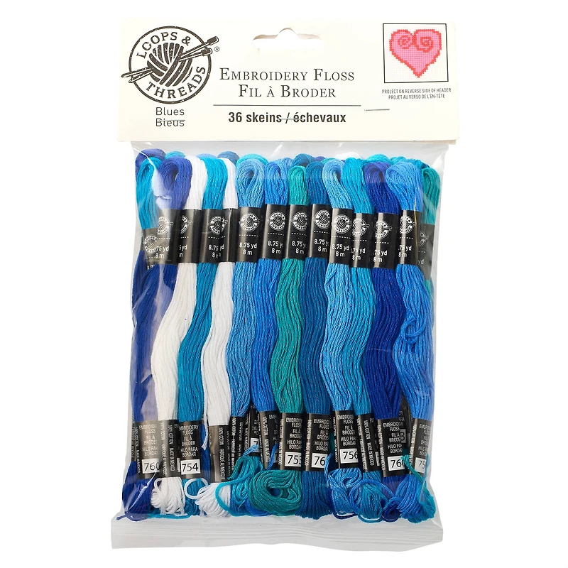 Blues Embroidery Floss By Loops & Threads®