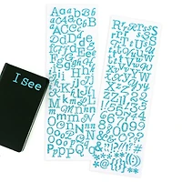 Teal Glitter Alphabet Stickers by Recollections™