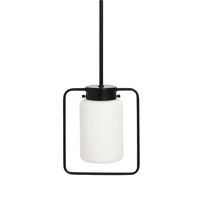 Hello Honey® Robert Stevenson Lighting Ezra Metal & Frosted Glass Convertible Ceiling Light