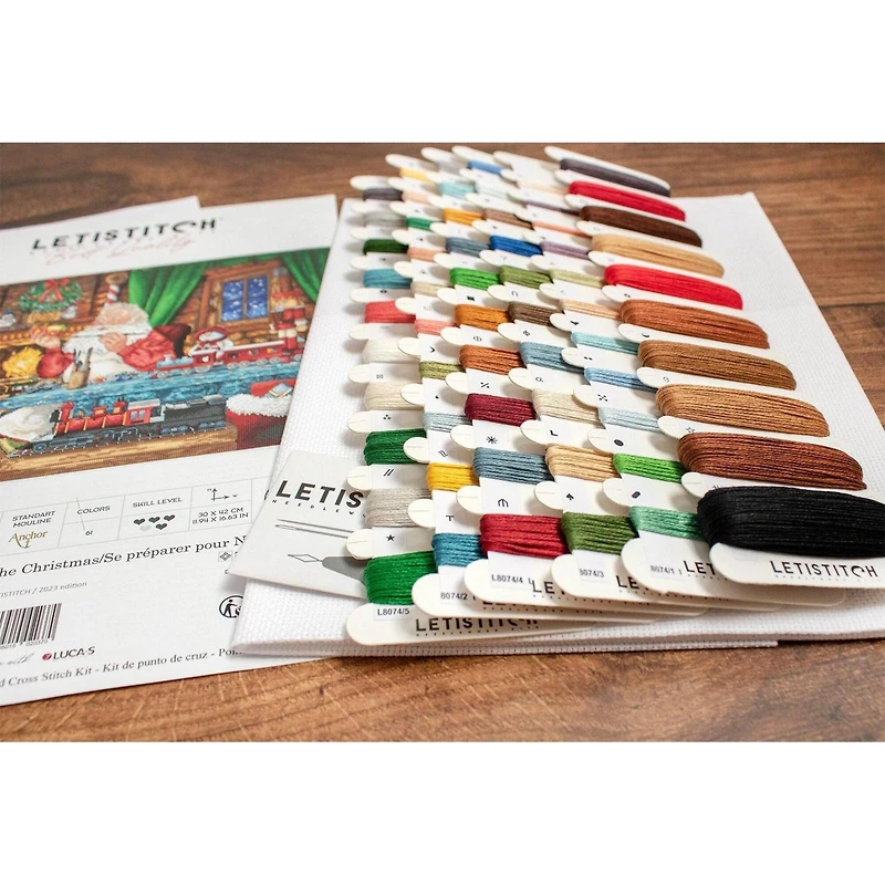 LetiStitch Getting Ready for Christmas Counted Cross Stitch Kit