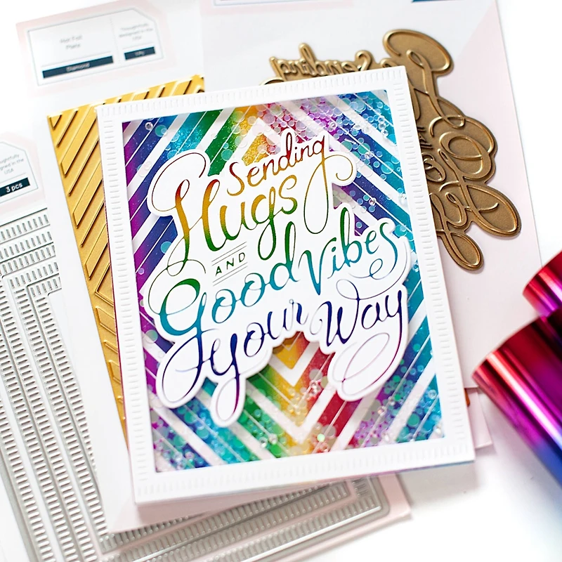 Pinkfresh Studio Essentials Blanket Stitch Rectangle Die Set