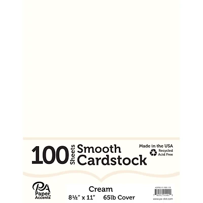 PA Paper™ Accents 8.5" x 11" 65lb. Smooth Cardstock