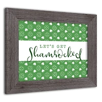 Lets Get Shamrocked Framed Print 2 11" x 14" Western Gray Framed Print