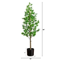 4ft. UV Artificial Podocarpus Artificial Tree (Indoor/Outdoor)
