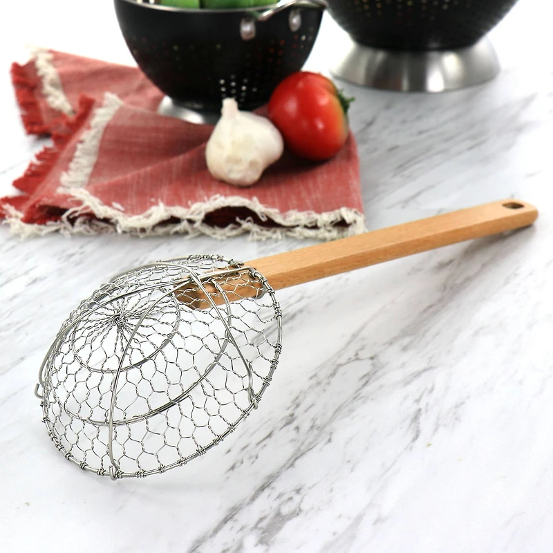 Martha Stewart Stainless Steel Spider Strainer Kitchen Utensil