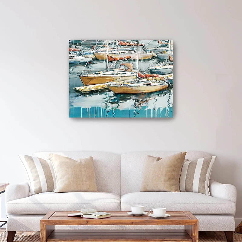 Blue Is The Code Canvas Giclee