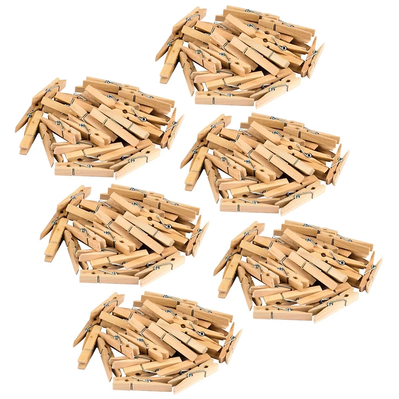4 Packs: 6 Packs 50 ct. (1,200 total) Teacher Created Resources STEM Basics Clothespins