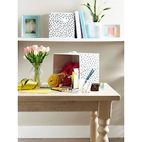 DII® 11" Black & White Dots Storage Cube, 2ct.