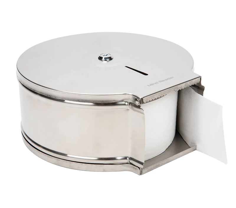 Mind Reader Commercial Wall Mounted Stainless Steel Toilet Roll Dispenser