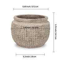 5.5" Gray Textured Ceramic Pot by Ashland®