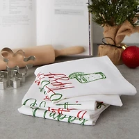 DII® Assorted Tipsy Glitzy Christmas Dishtowel Set
