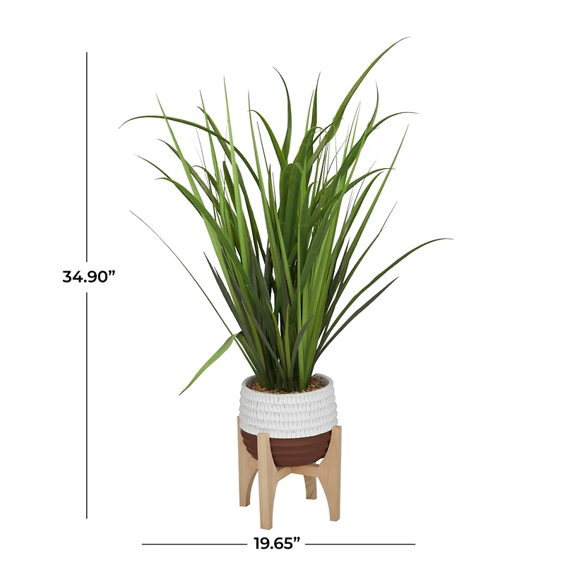 The Novogratz 3ft. Potted Green Grass Contemporary Artificial Foliage