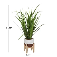 The Novogratz 3ft. Potted Green Grass Contemporary Artificial Foliage