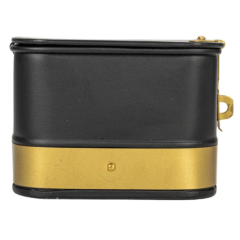 Hello Honey® Black Square Metal Nesting Storage Boxes with Hasp Lock